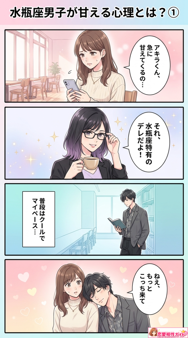水瓶座男子が甘える心理とは?①