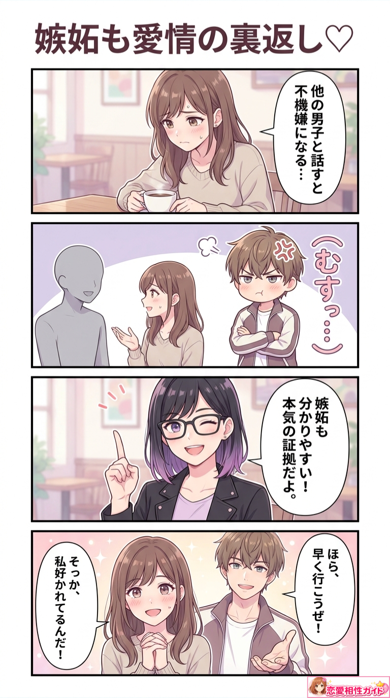 嫉妬も愛情の裏返し♡