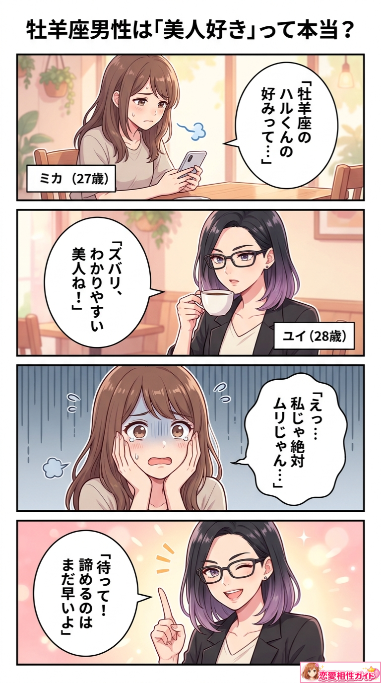 牡羊座男性は「美人好き」って本当？