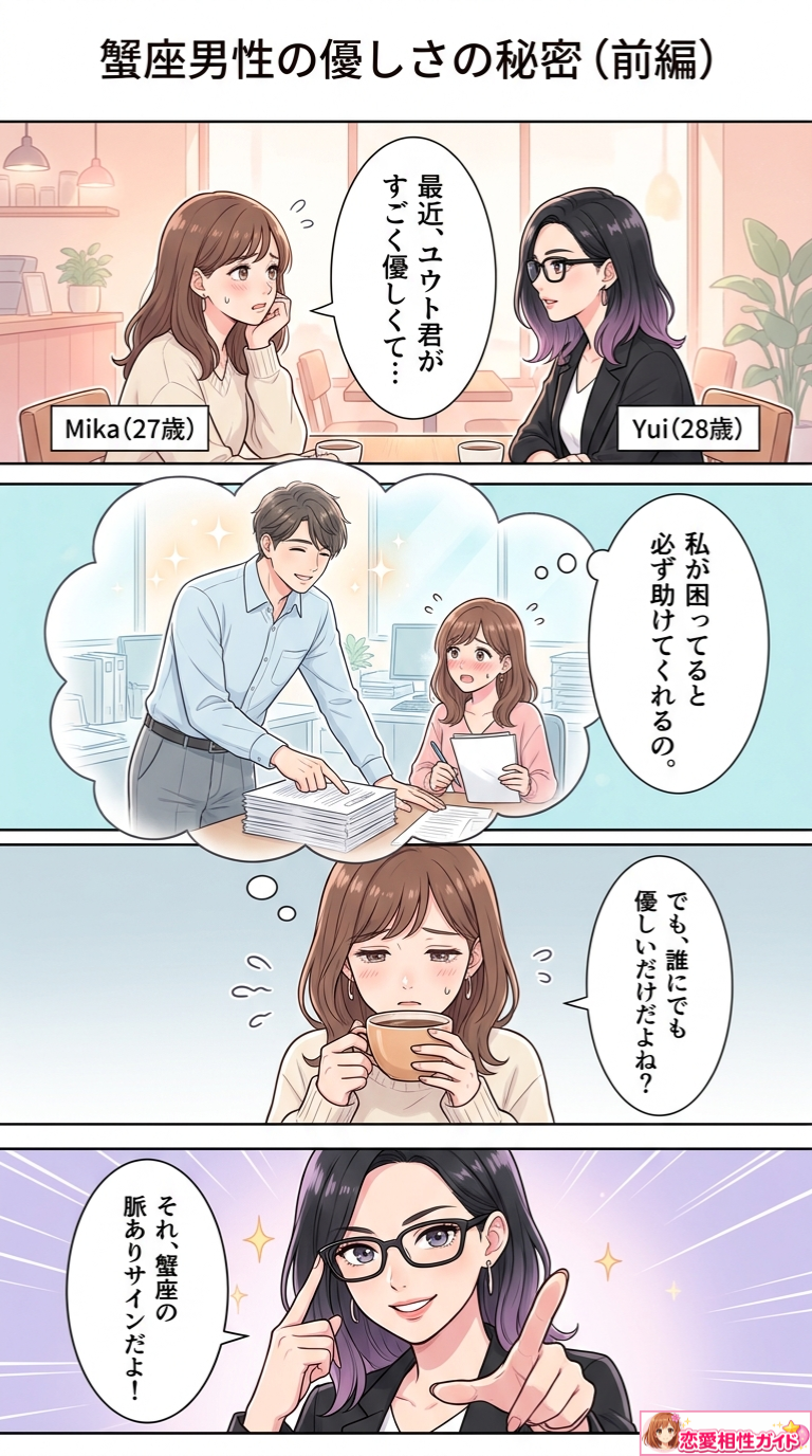 蟹座男性の優しさの秘密（前編）