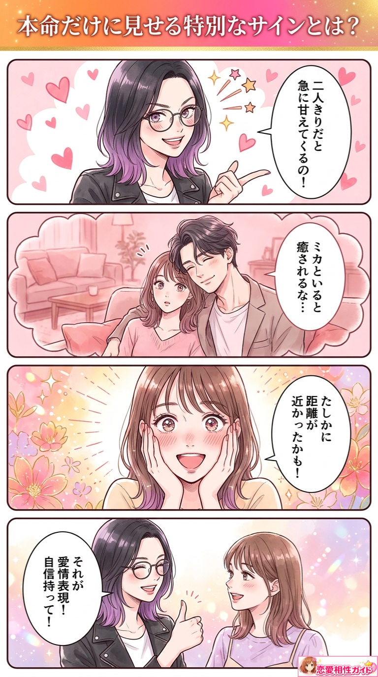 本命だけに見せる特別なサインとは？