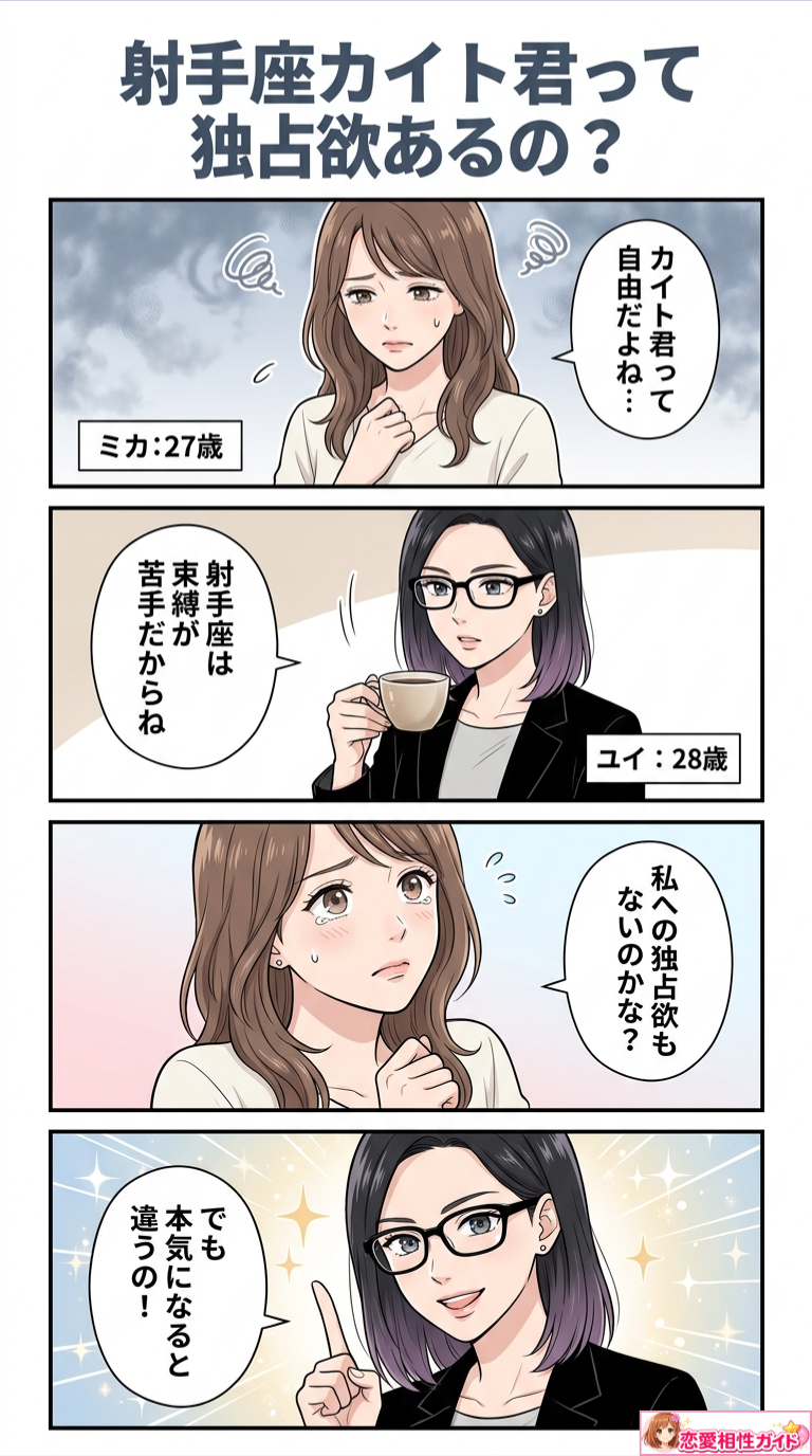 射手座カイト君って独占欲あるの？