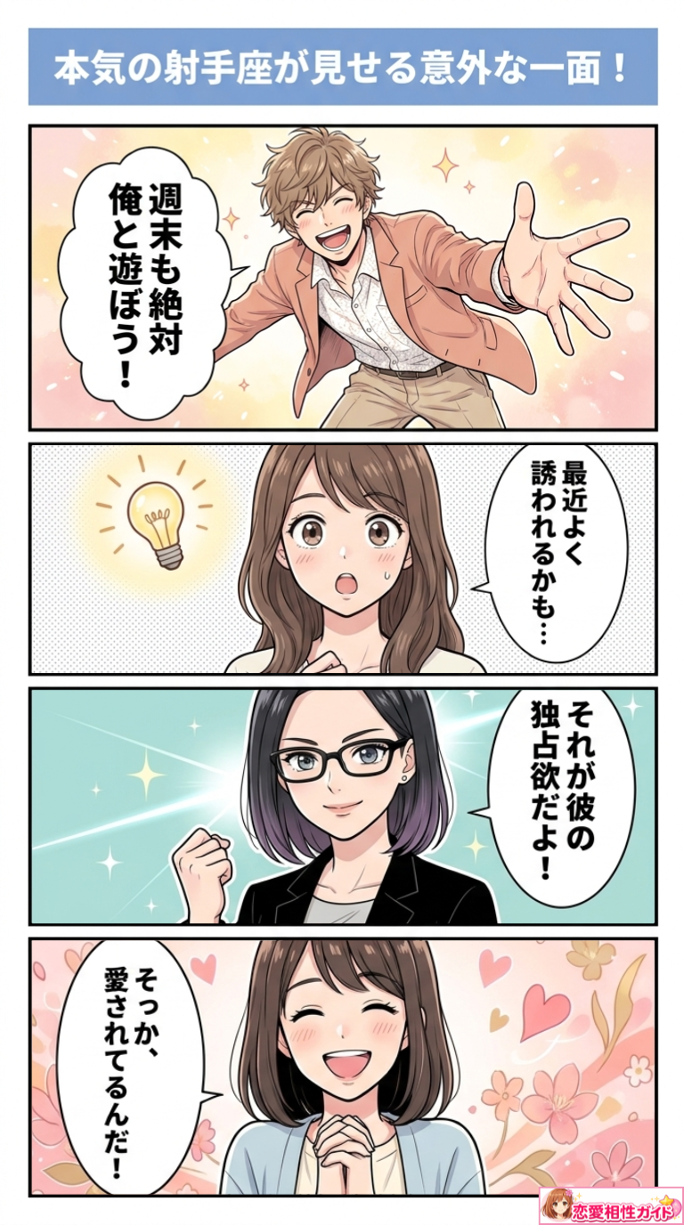 本気の射手座が見せる意外な一面！