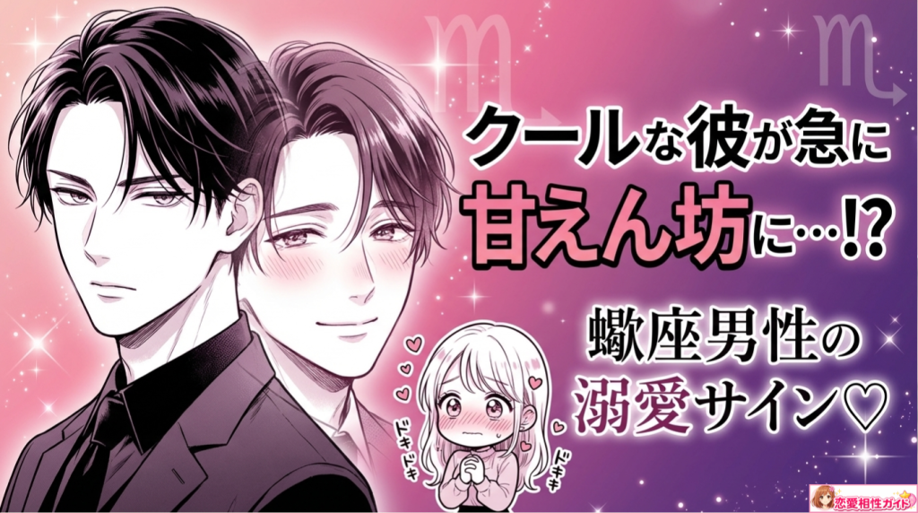 蠍座男性がぞっこんになるとどうなる？溺愛する時の心理から甘えん坊になる理由まで解説