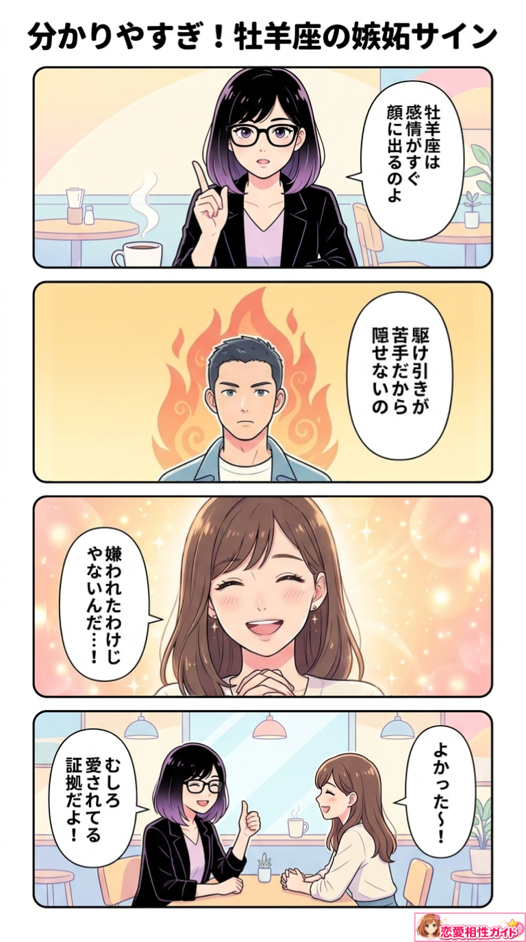 分かりやすぎ！牡羊座の嫉妬サイン
