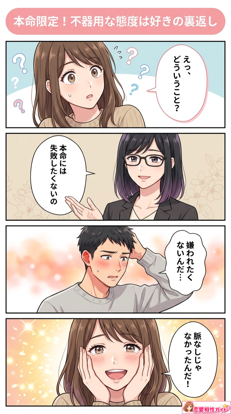 本命限定!不器用な態度は好きの裏返し