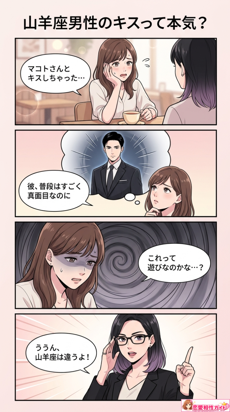 山羊座男性のキスって本気?