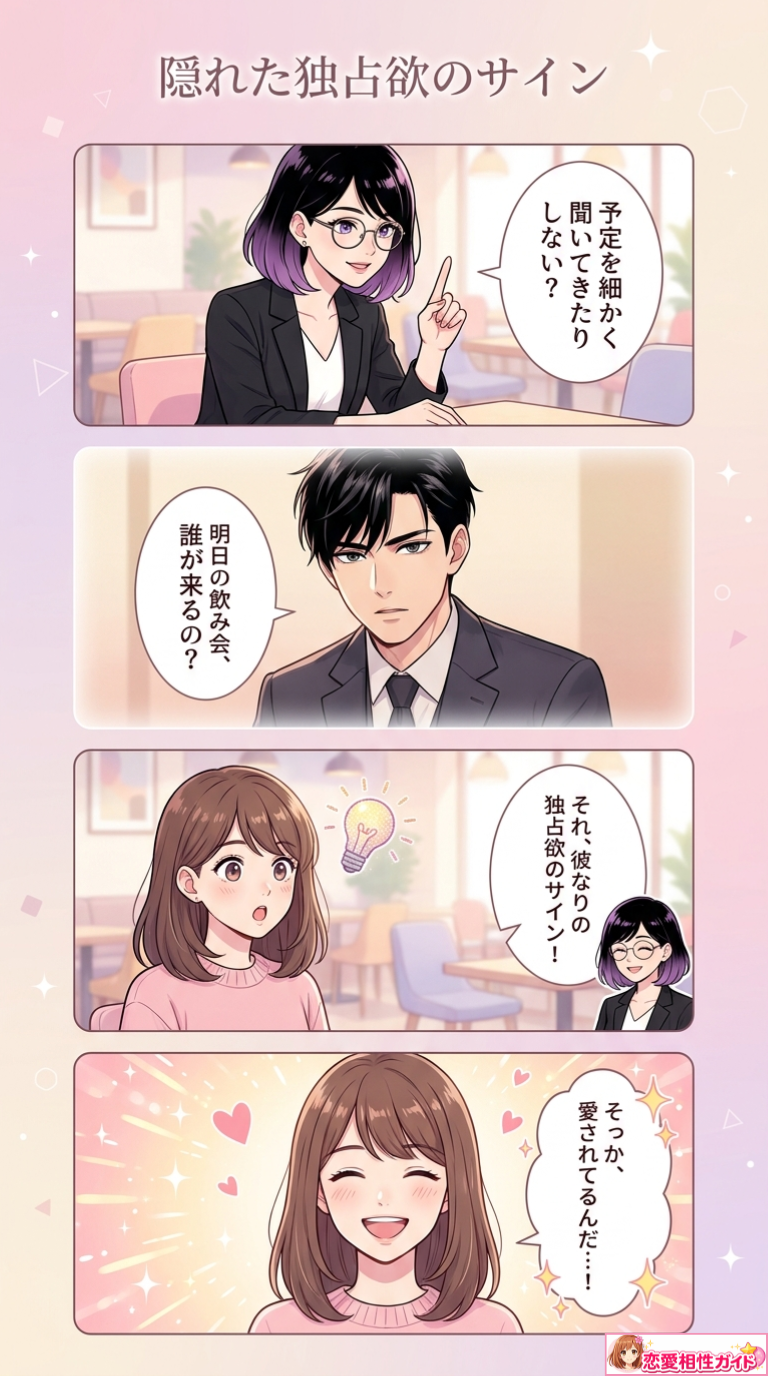 隠れた独占欲のサイン