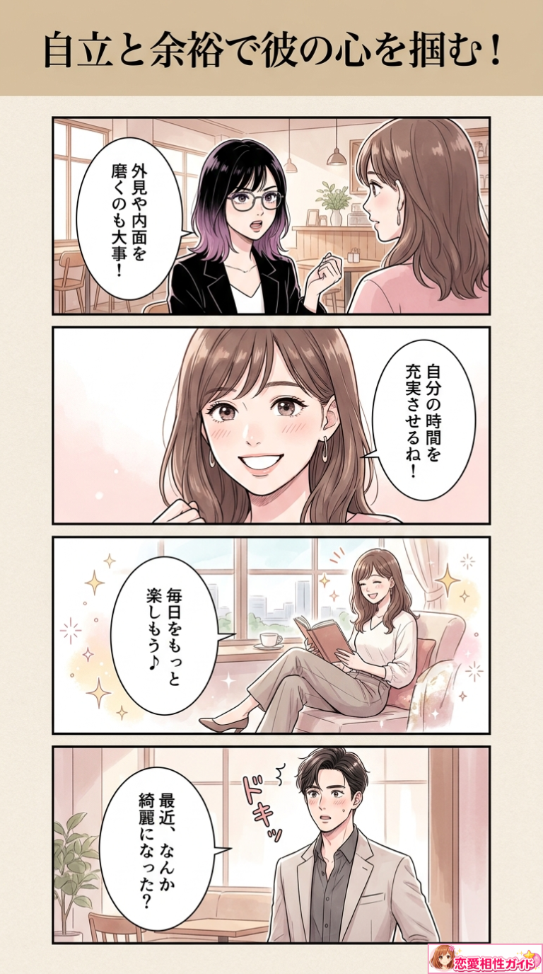 自立と余裕で彼の心を掴む!