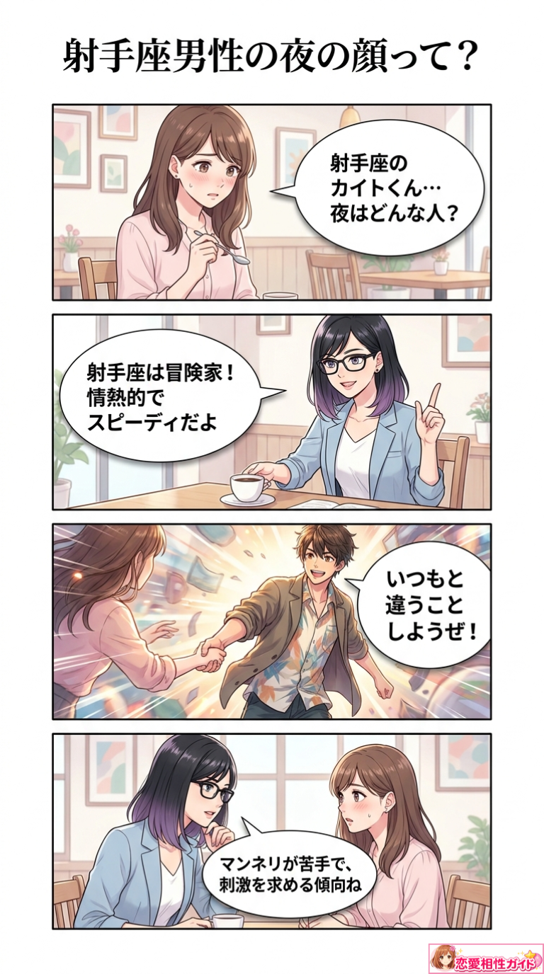 射手座男性の夜の顔って?