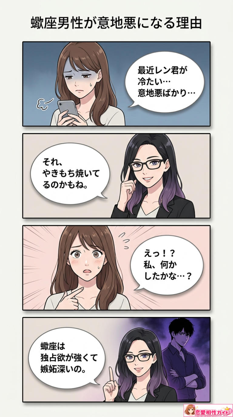 蠍座男性が意地悪になる理由