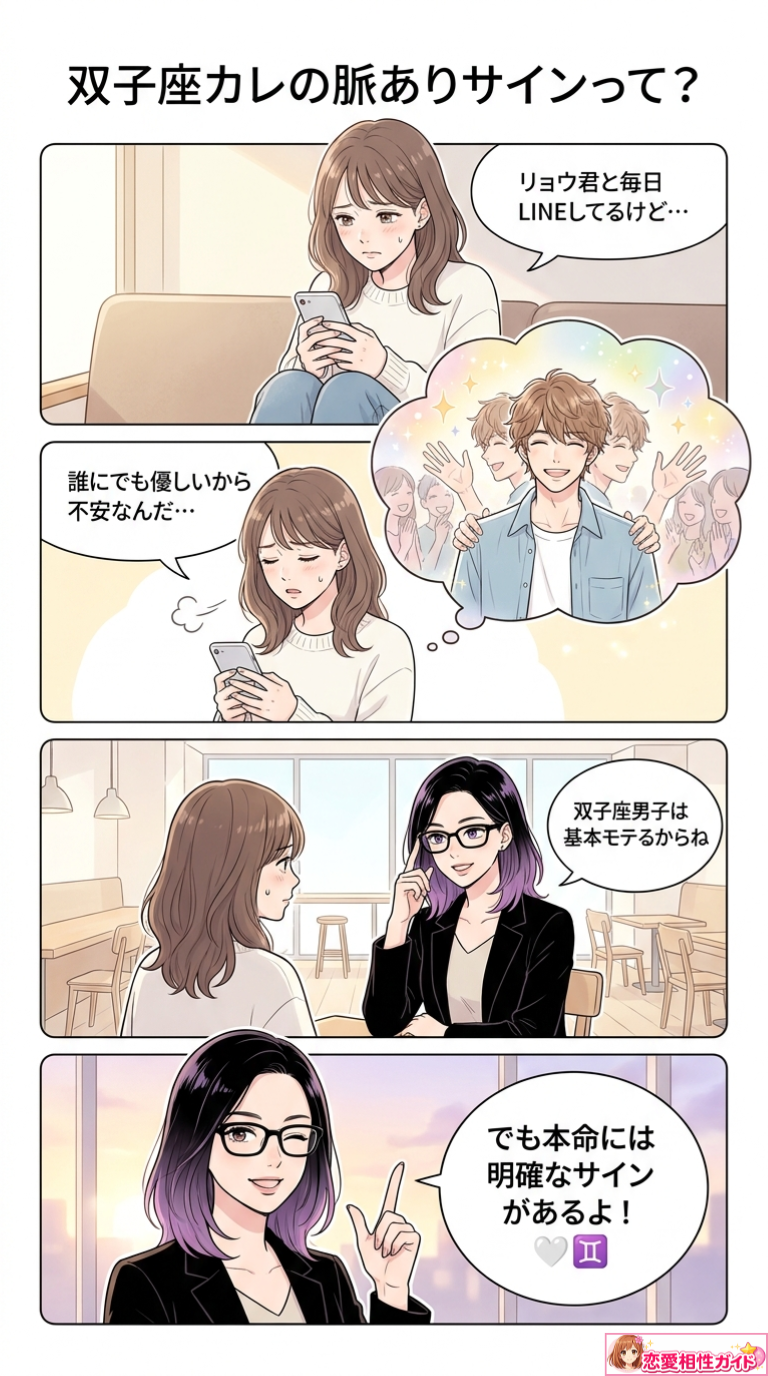 双子座カレの脈ありサインって?