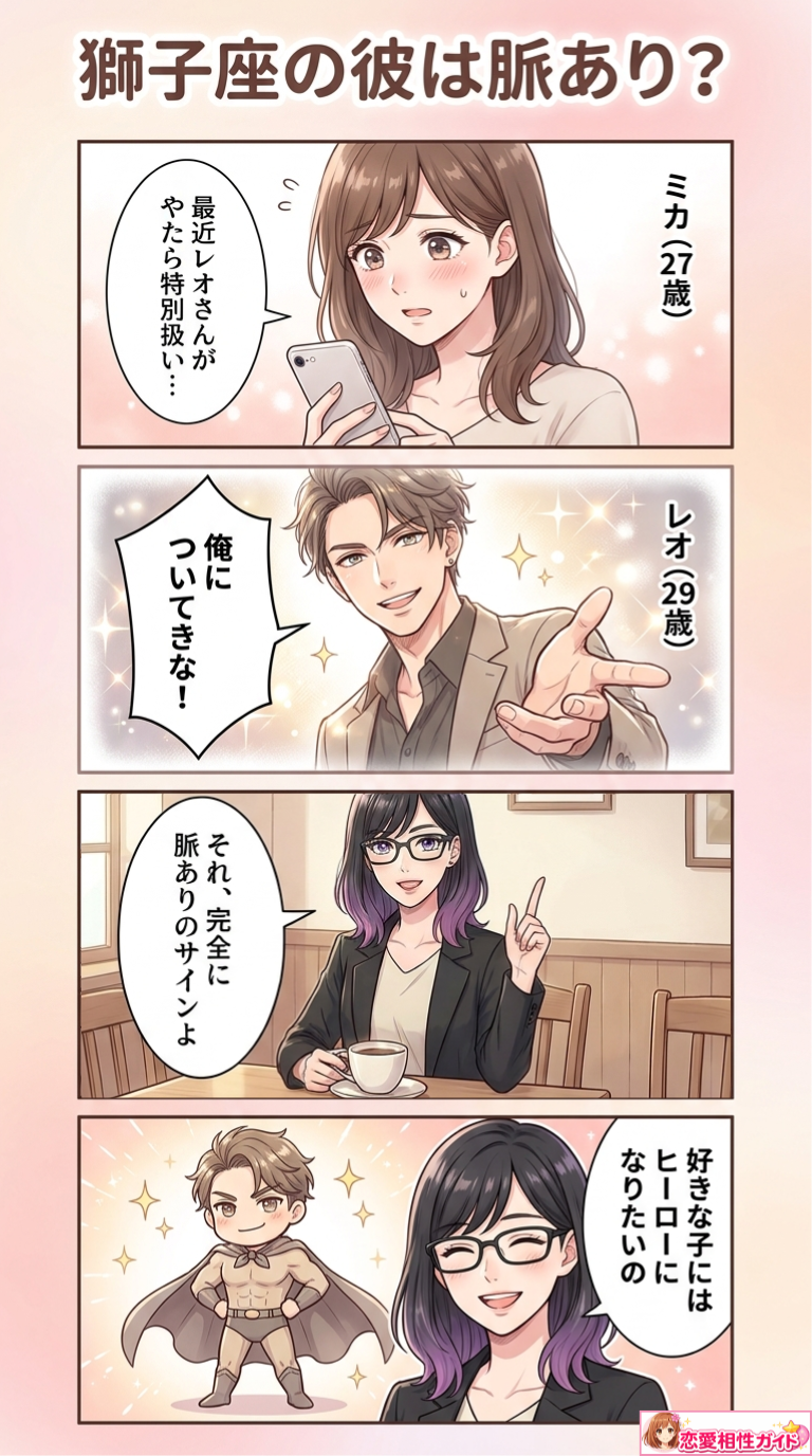 獅子座の彼は脈あり?