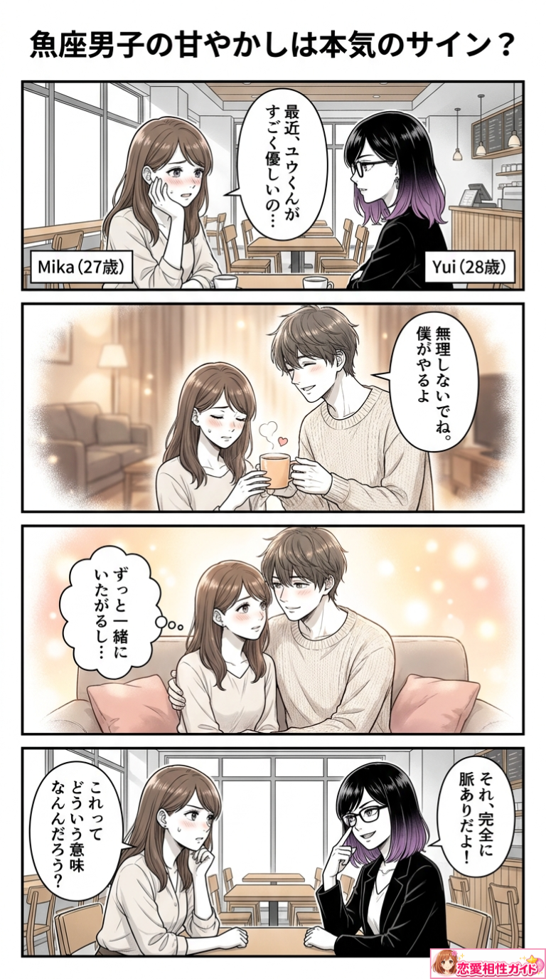 魚座男子の甘やかしは本気のサイン?
