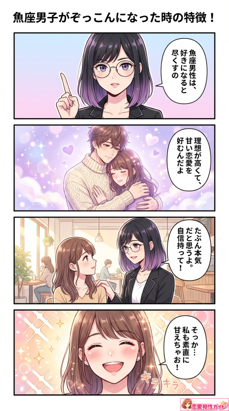 魚座男子がぞっこんになった時の特徴!