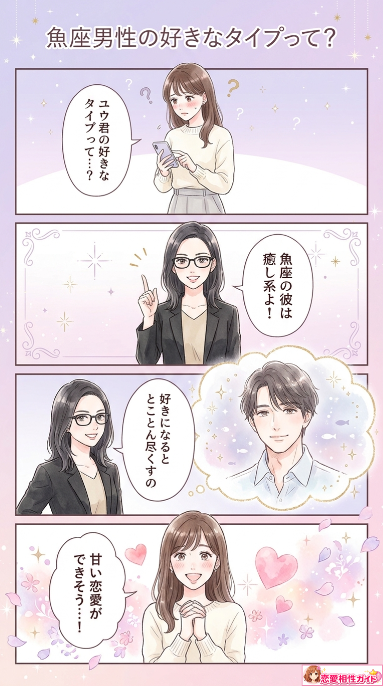 魚座男性の好きなタイプって？