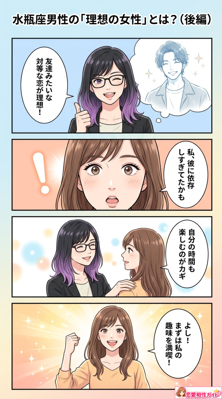 水瓶座男性の「理想の女性」とは?(後編)
