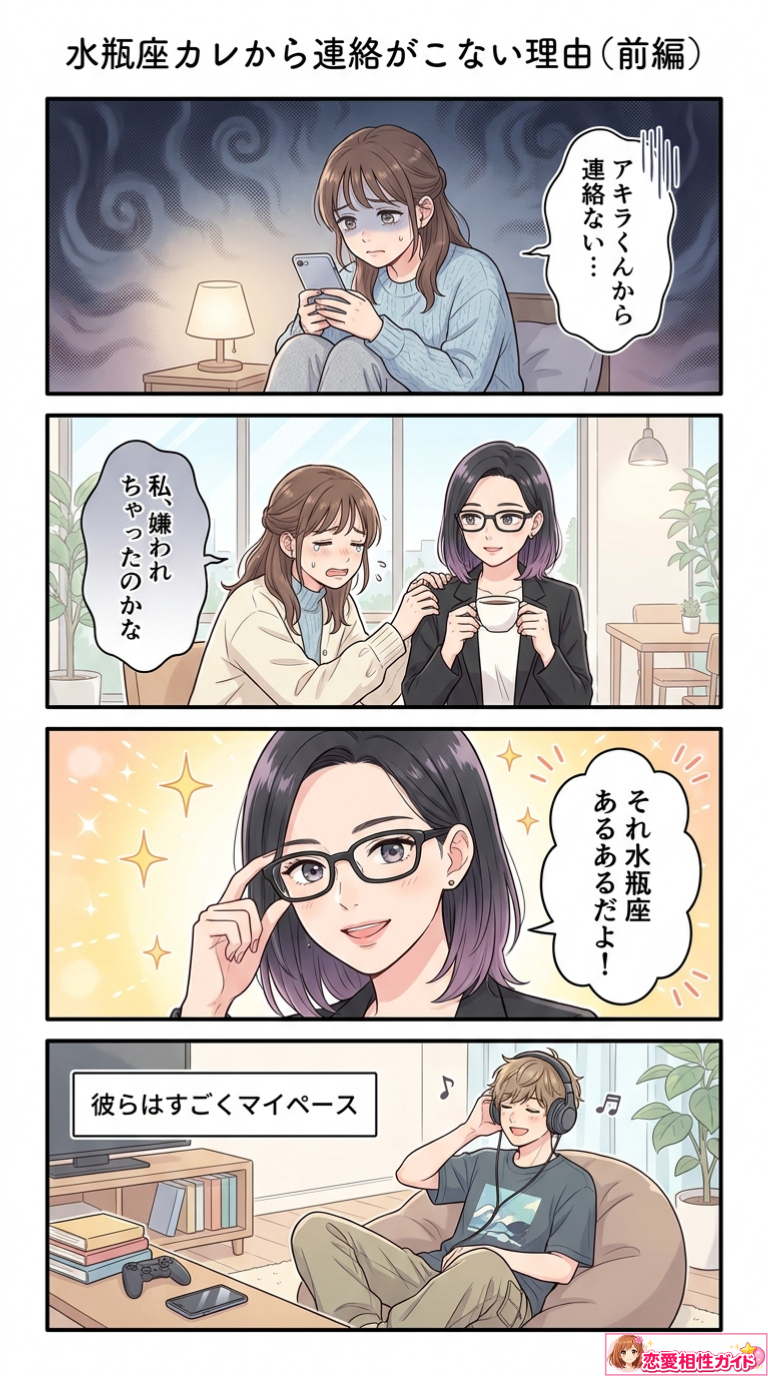 水瓶座カレから連絡がこない理由(前編)