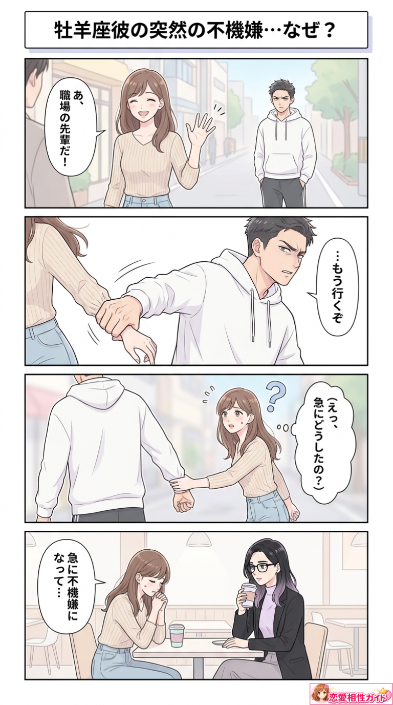 牡羊座彼の突然の不機嫌…なぜ？