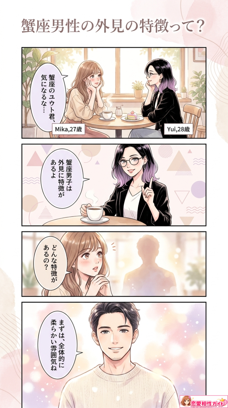 蟹座男性の外見の特徴って?