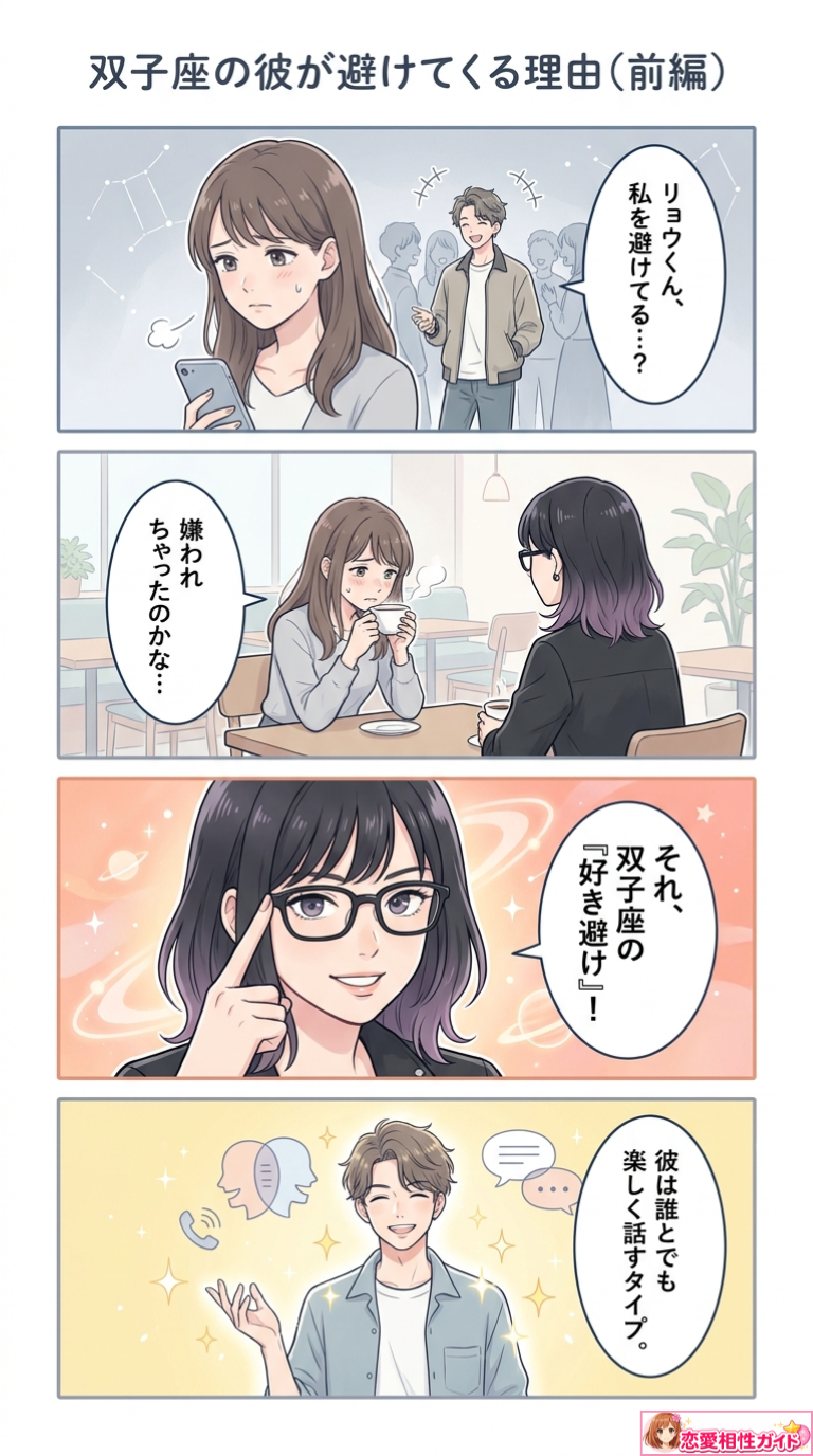 双子座の彼が避けてくる理由（前編）