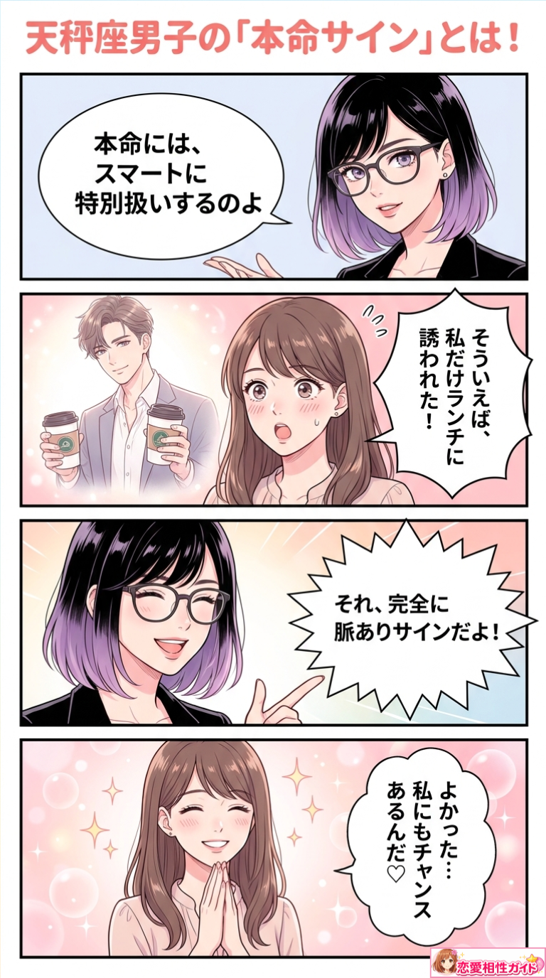 天秤座男子の「本命サイン」とは!
