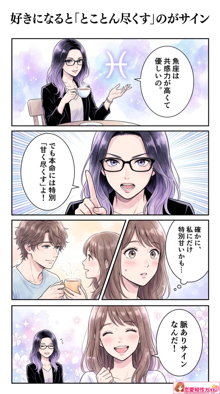好きになると「とことん尽くす」のがサイン