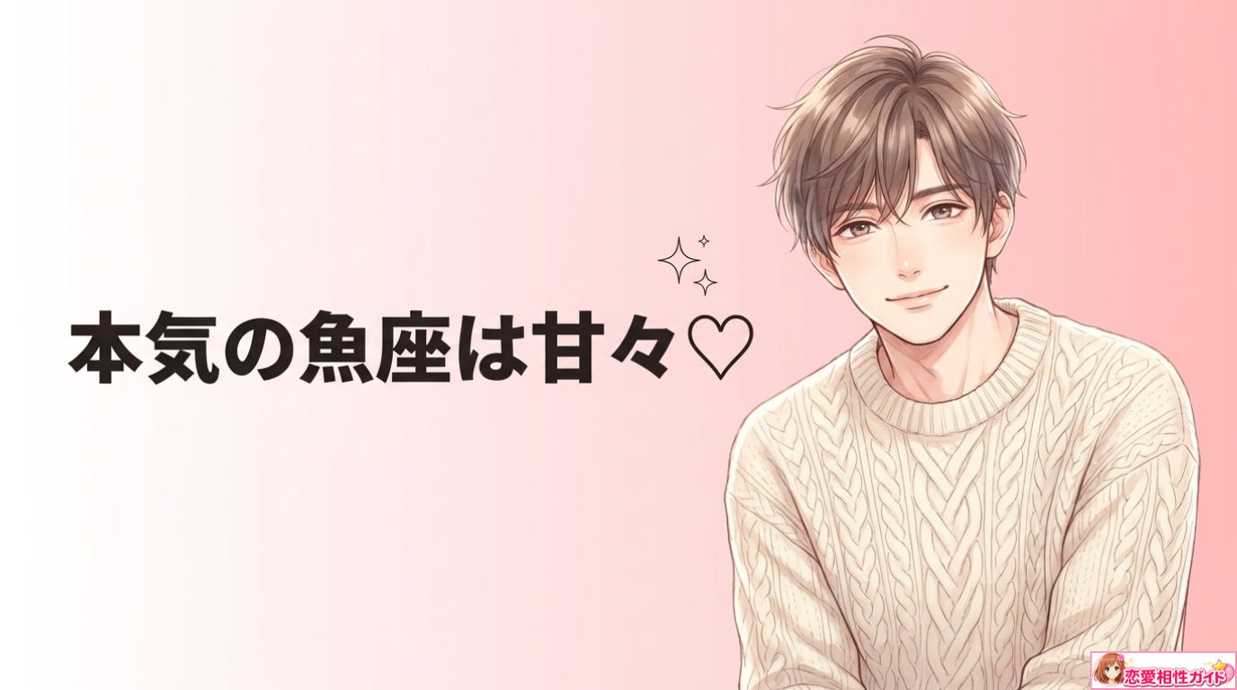 うお座男性が溺愛するとどうなる?恋愛心理や行動の特徴を解説