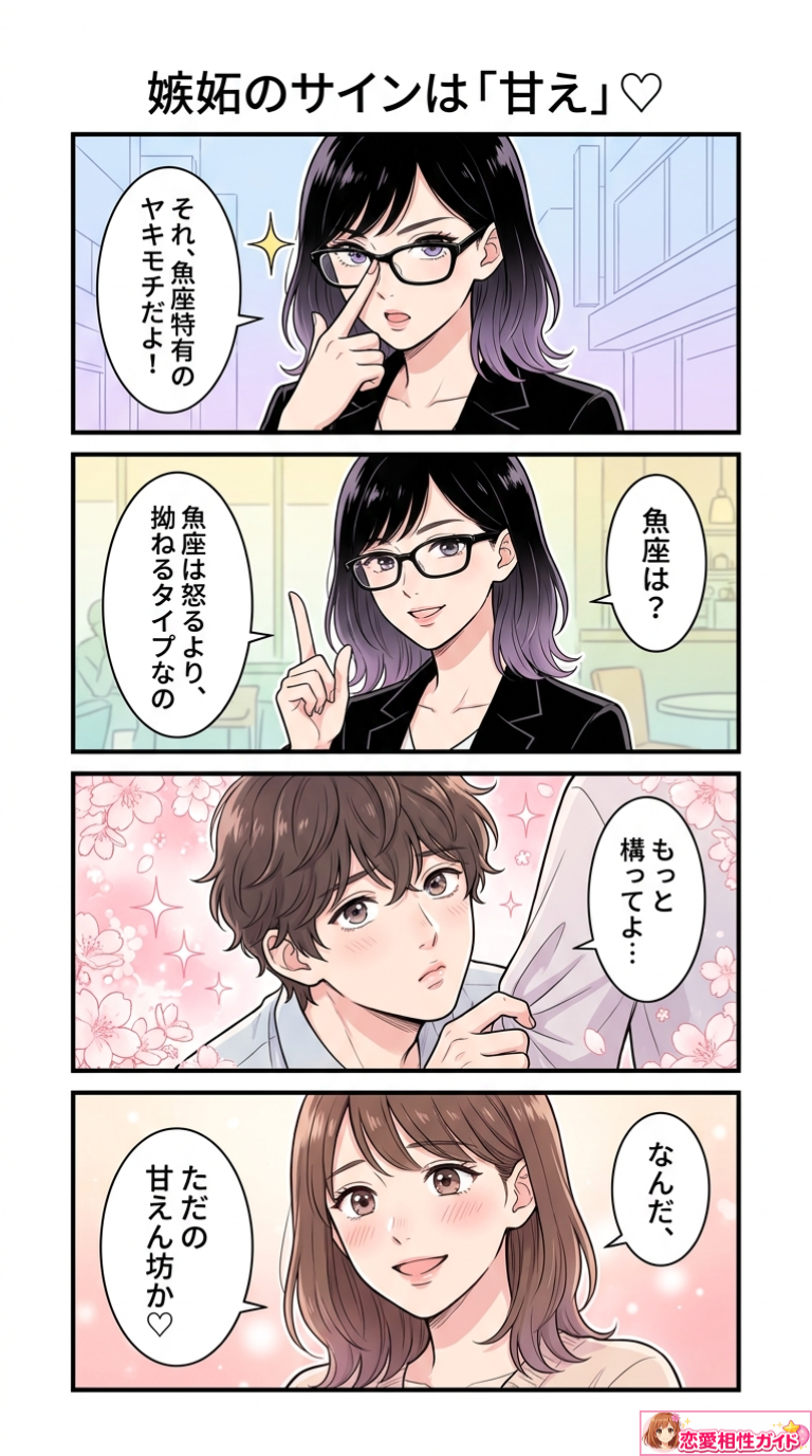 嫉妬のサインは「甘え」♡