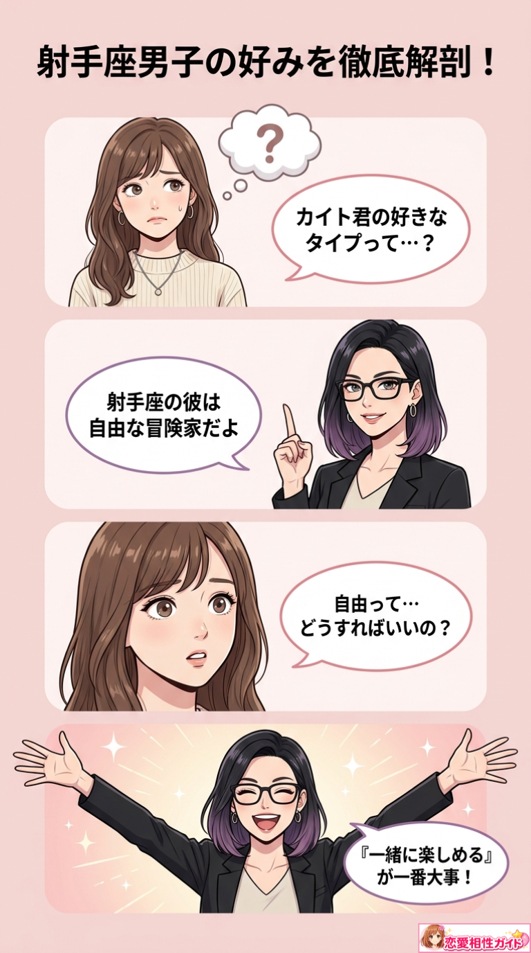 射手座男子の好みを徹底解剖！