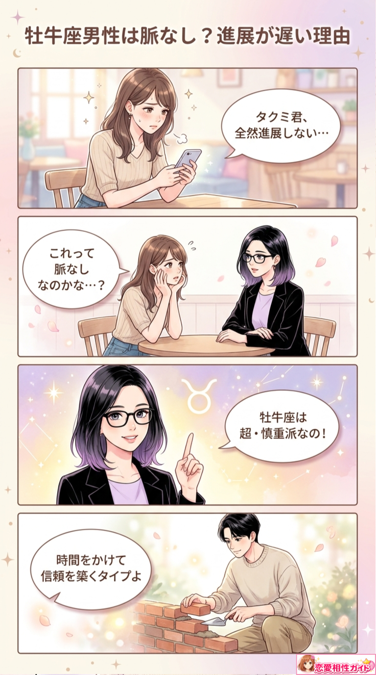 牡牛座男性は脈なし？進展が遅い理由
